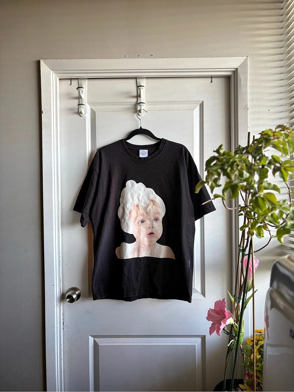 acmé de la vie Baby Face Bubble Bath Black T-Shirt